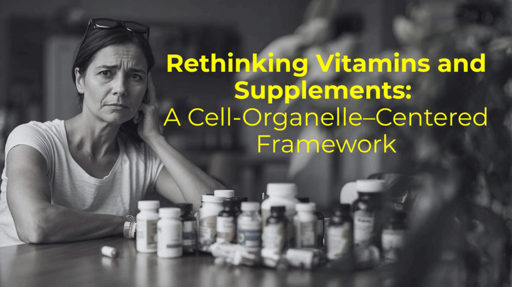 rethinking vitamins and supplements a cell organelle–centered framework